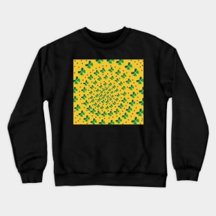 Butterfly spiral in yellow Crewneck Sweatshirt